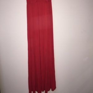 Long beautiful red dress